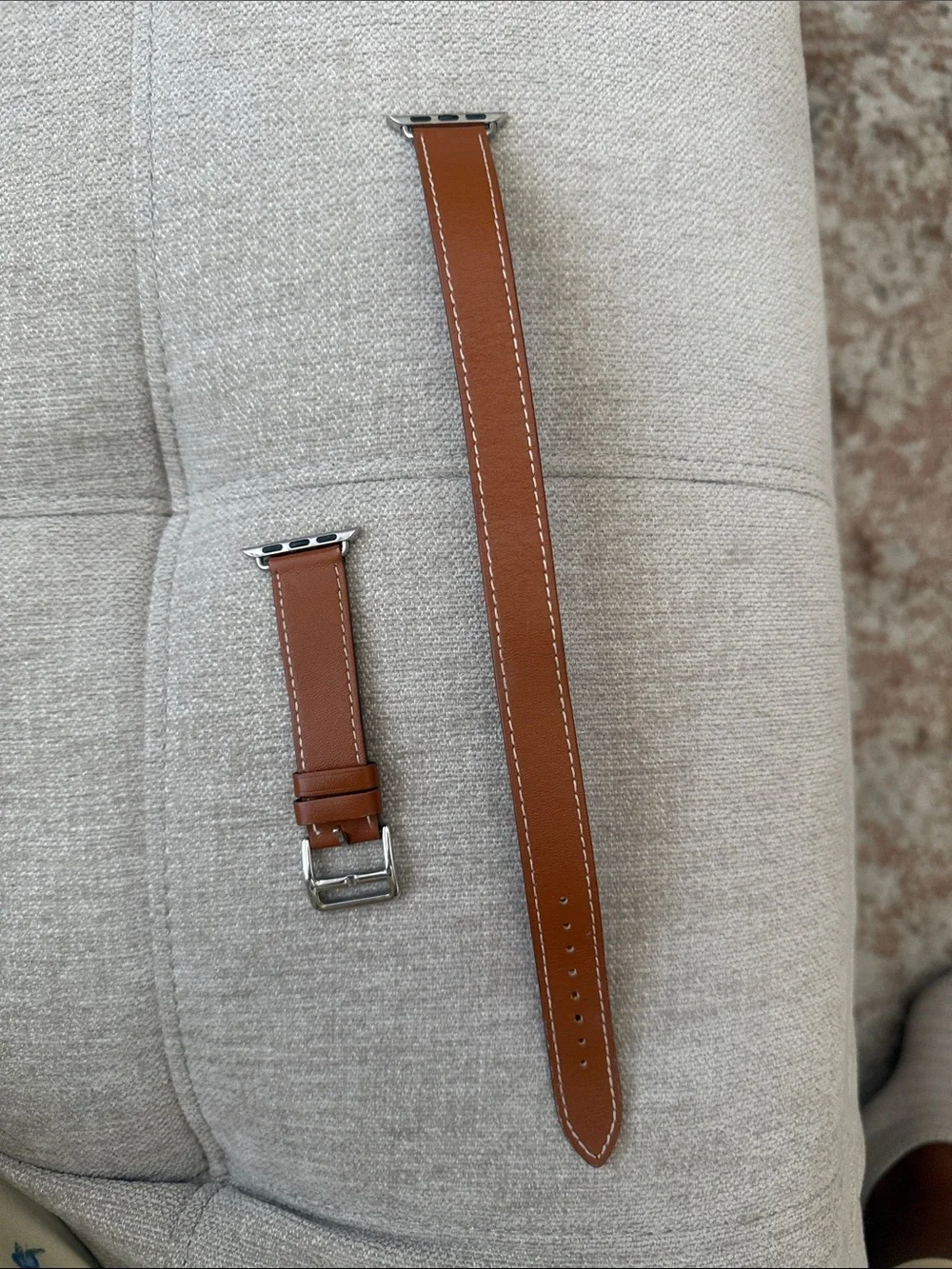 Double wrap Leather Apple Watch Band